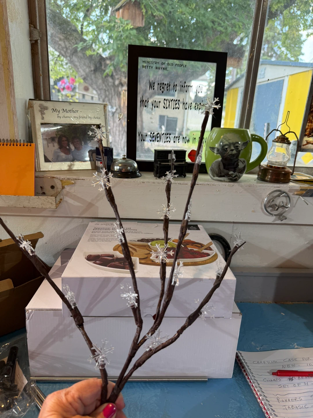 Solar Powered Snowflake Tree Lights - photo 2