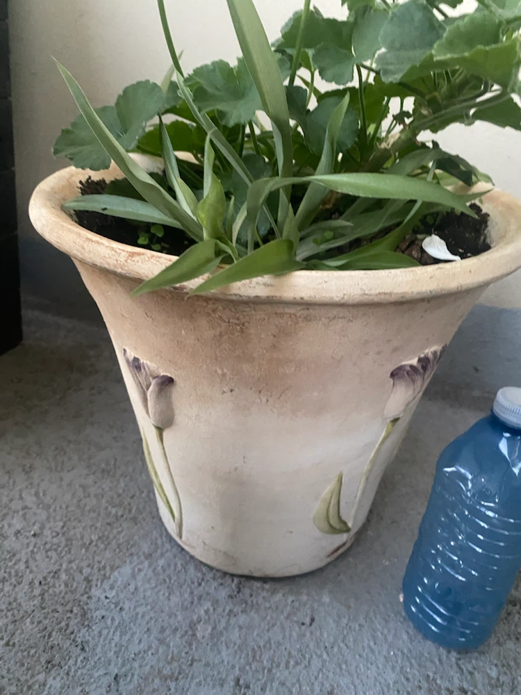 Decorative Ceramic Planter with Tulips - photo 3