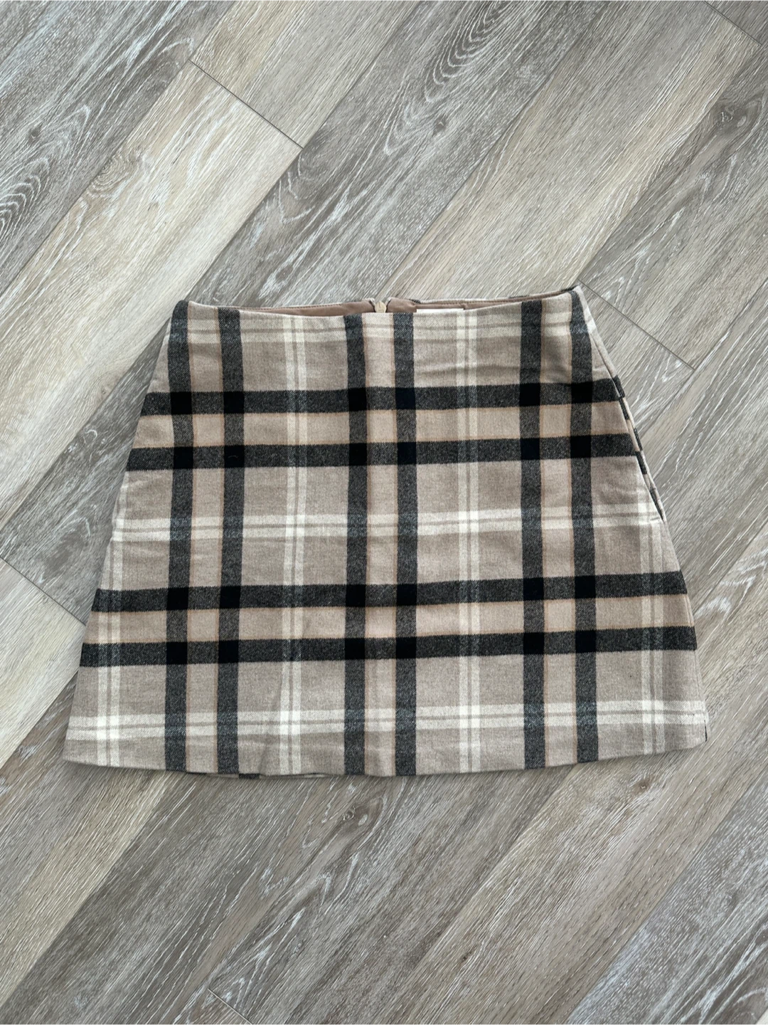 Wilfred Plaid Wool Blend Mini Skirt Size 6