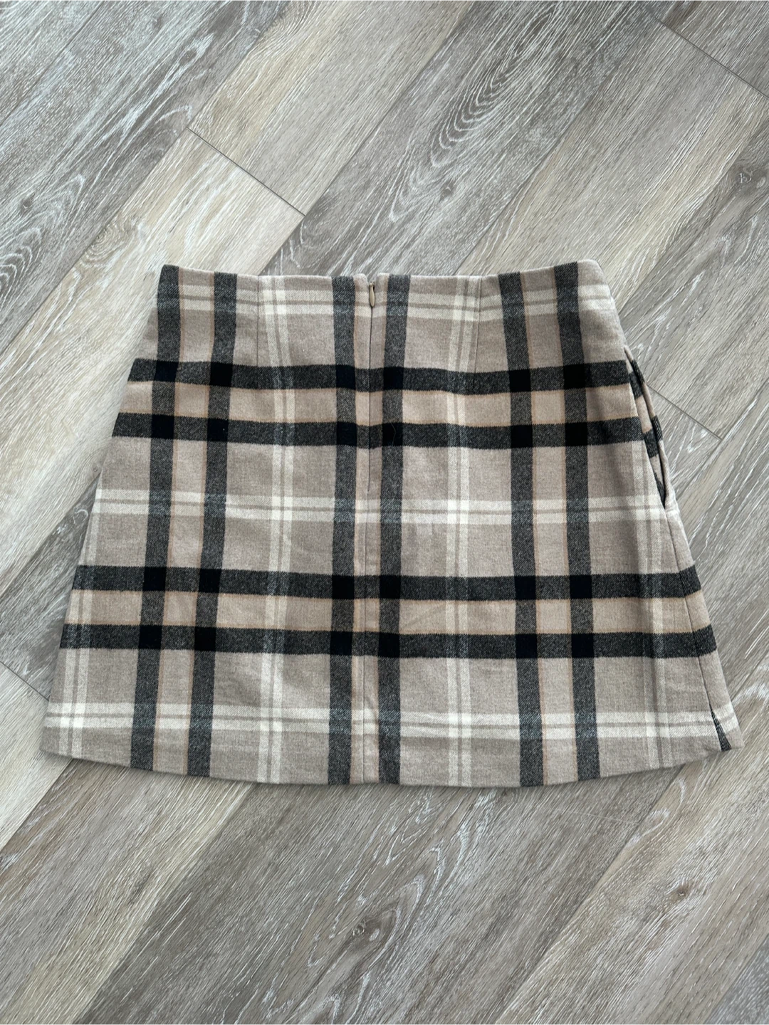 Wilfred Plaid Wool Blend Mini Skirt Size 6 - photo 3