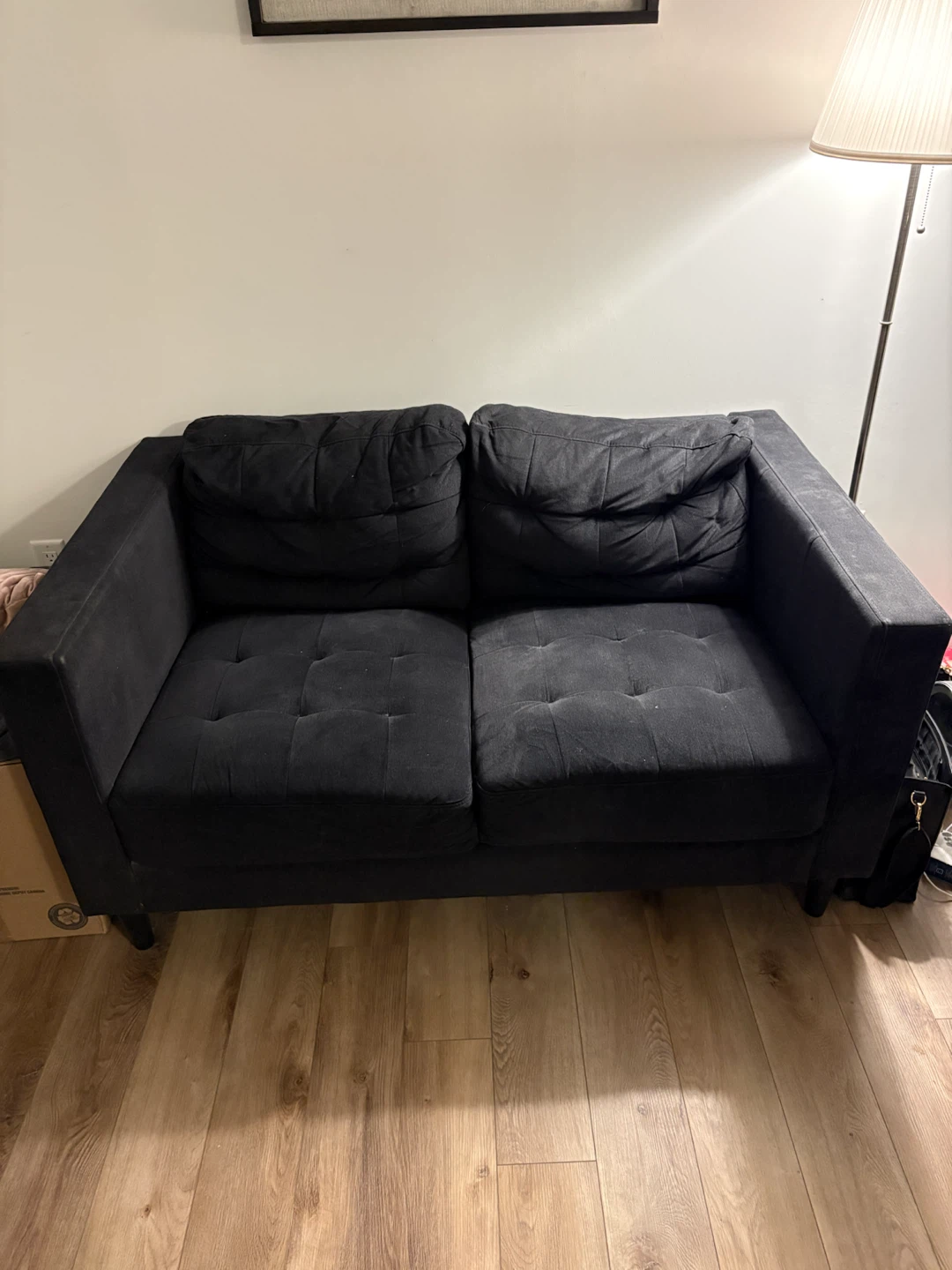 Black Loveseat Couch
