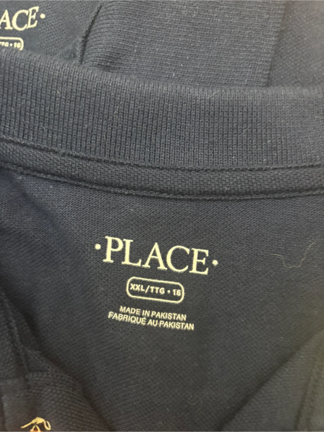 The Children's Place Navy Polo Shirt XXL/TTG 16 - photo 2