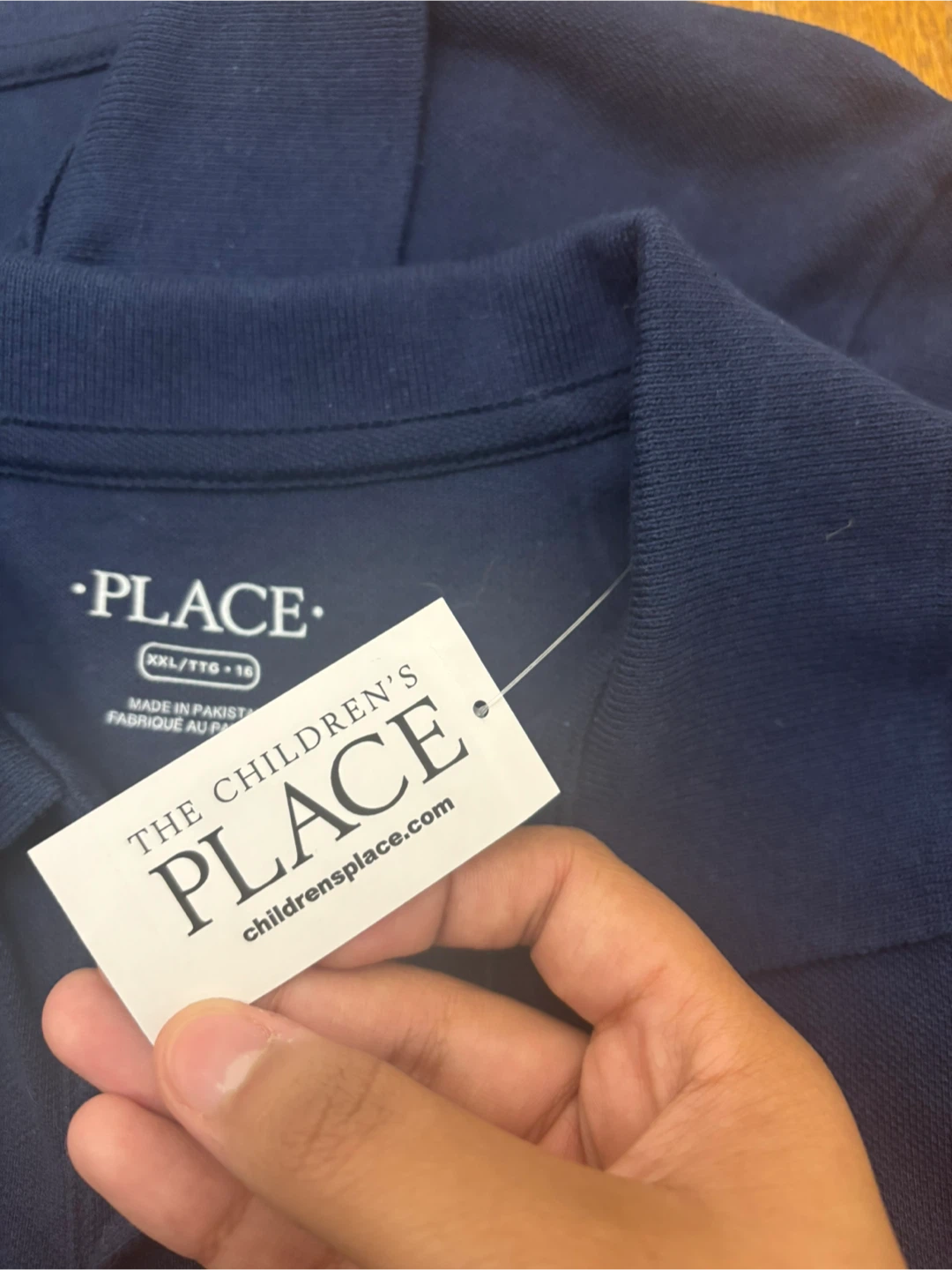 The Children's Place Navy Polo Shirt XXL/TTG 16 - photo 4