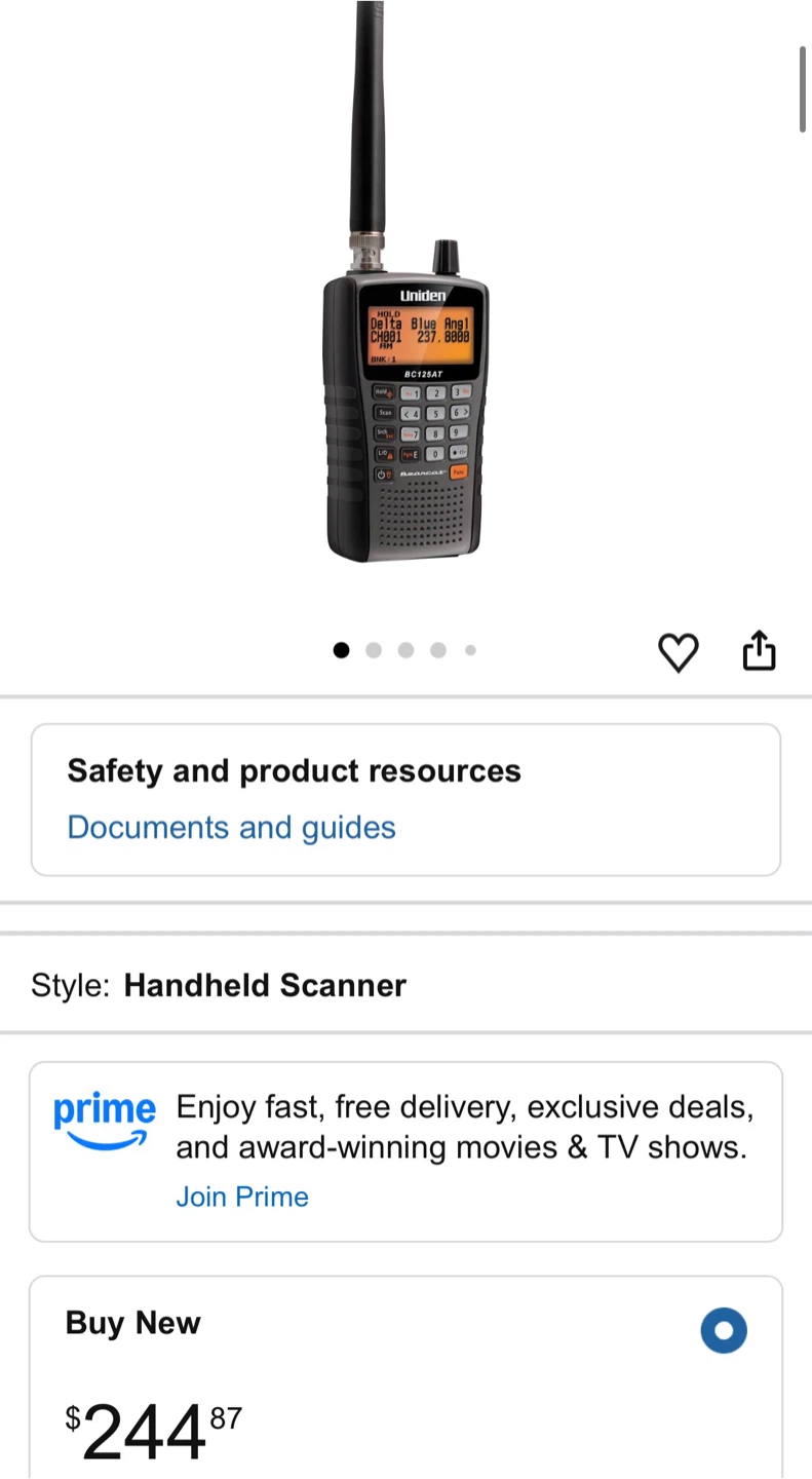 Uniden Bearcat Handheld Scanner - photo 3