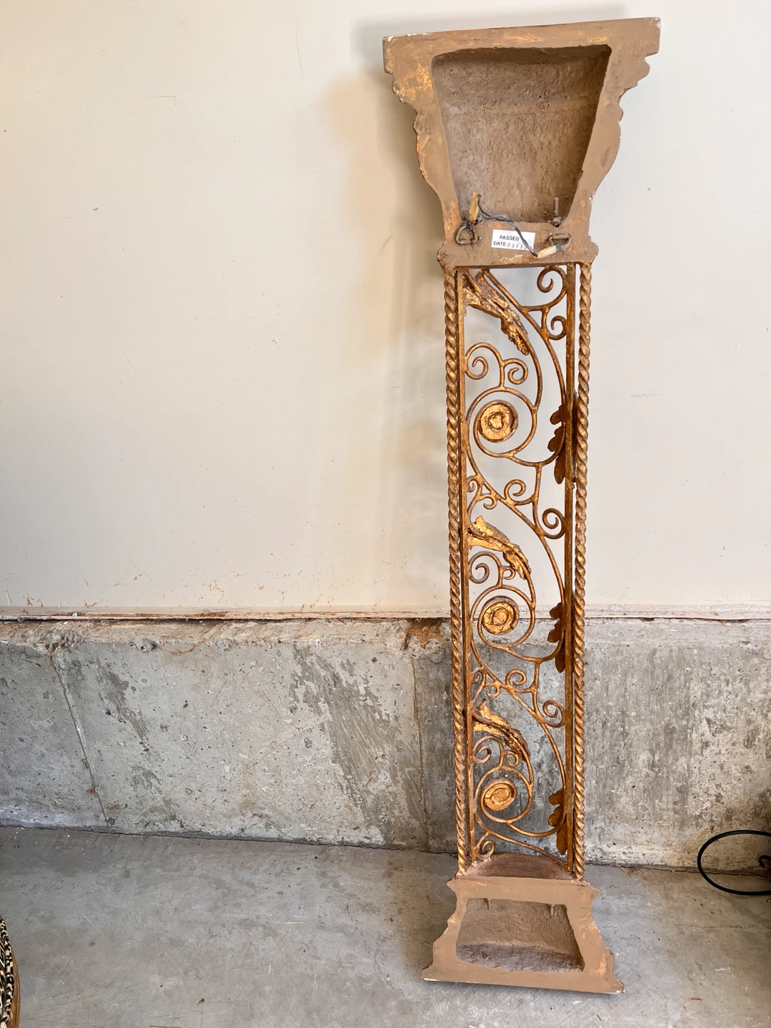 Decorative Gold Column Pedestal Stand - photo 2