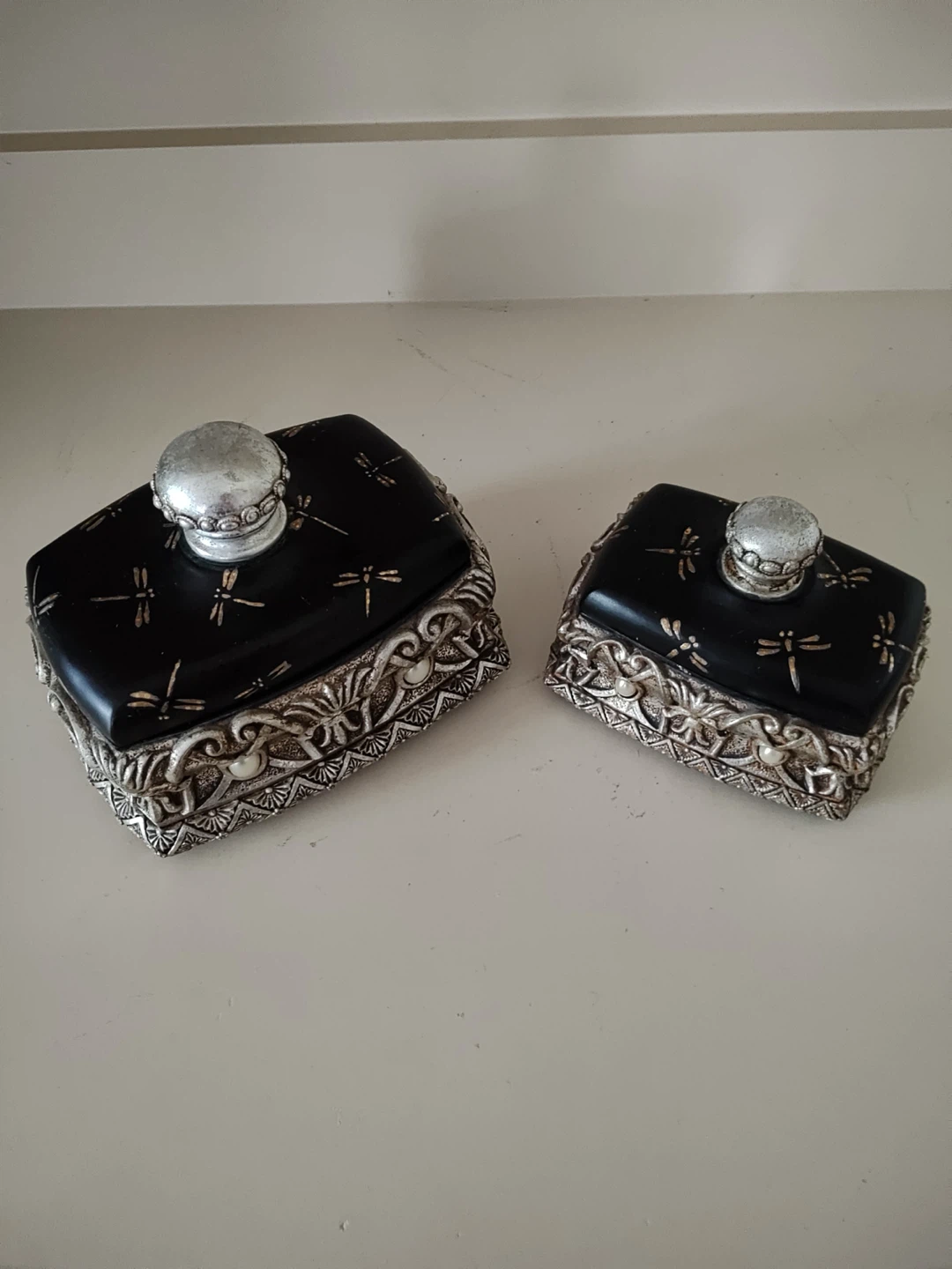 Decorative Trinket Boxes Set of 2
