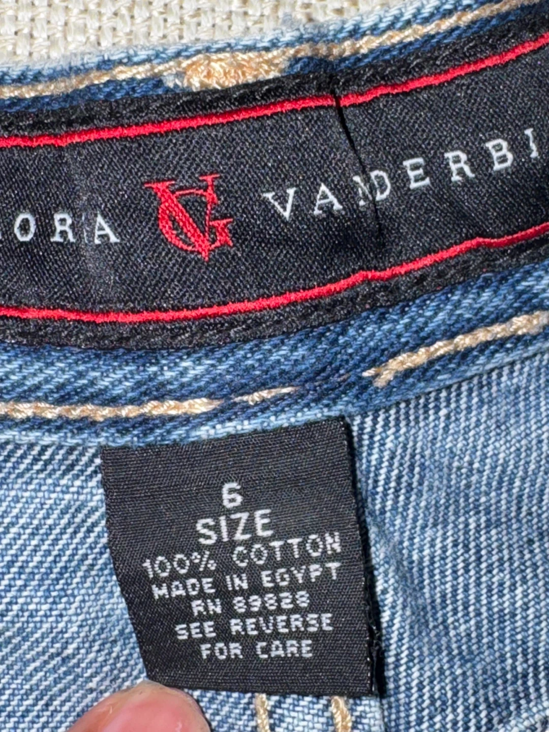 Vanderbilt Gloria — Mom Jeans shorts, 100% cotton size 6 - photo 3