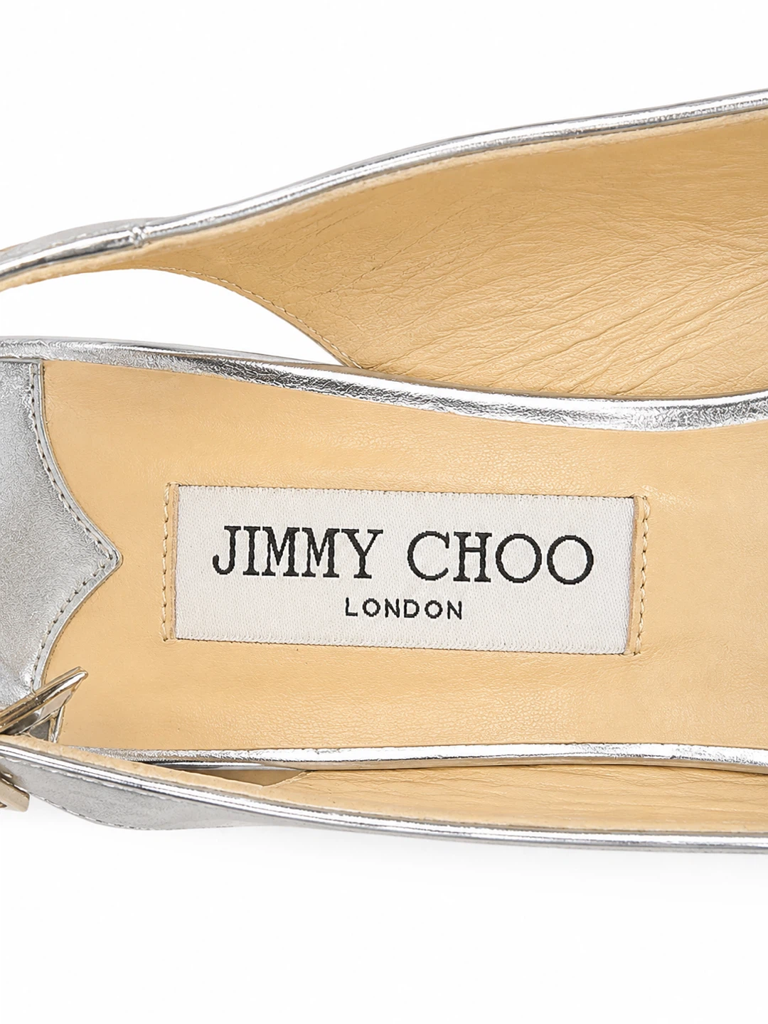 Jimmy Choo Silver Slingback Heels - Size 40 - photo 3
