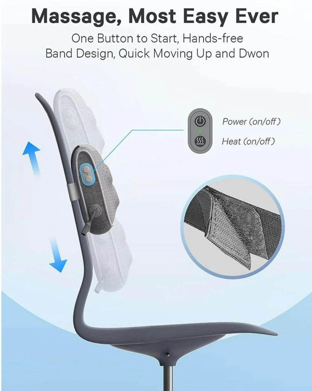 NAIPO Electric Deep Shiatsu Massager Pillow with Heat - photo 3