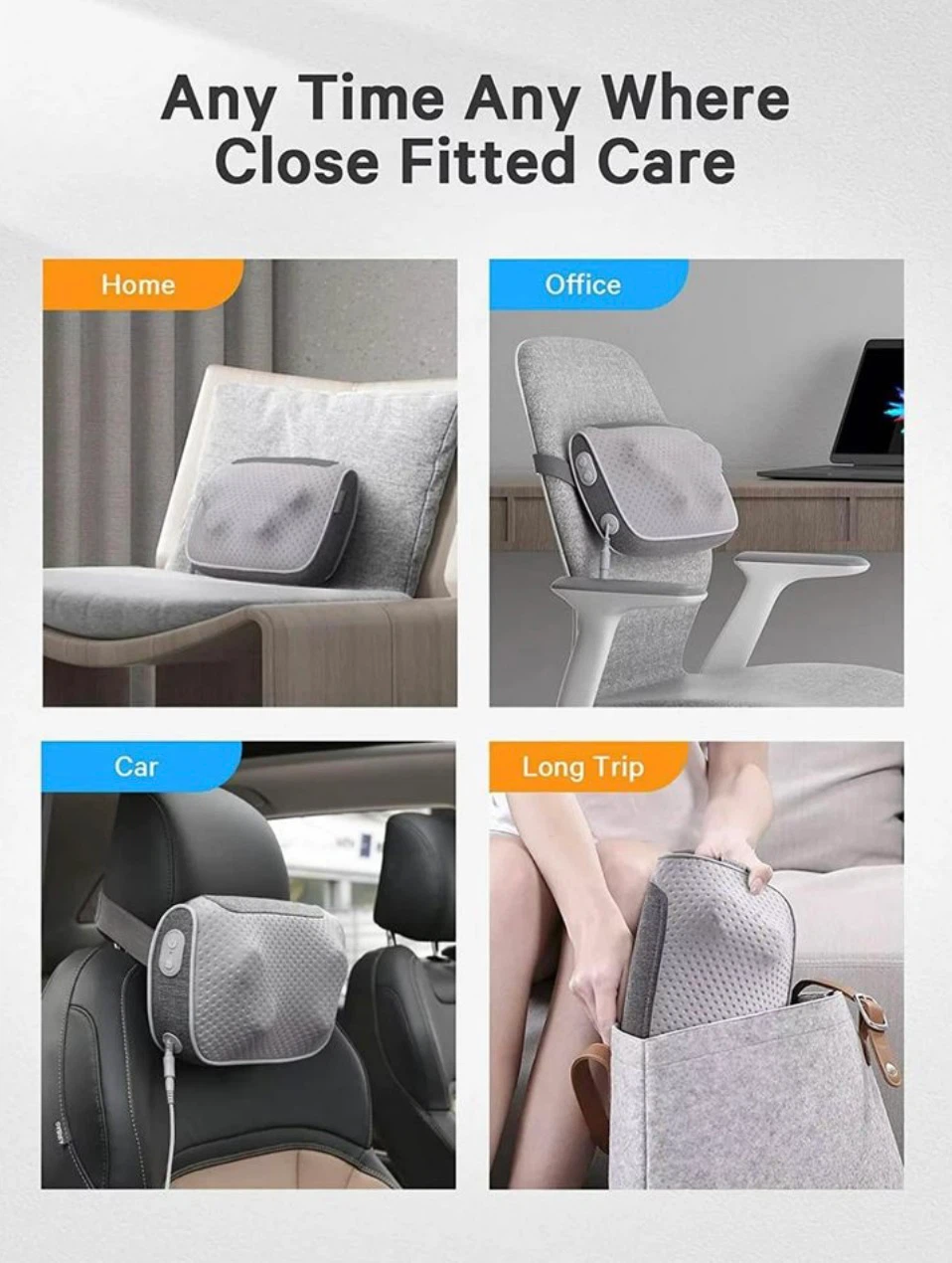 NAIPO Electric Deep Shiatsu Massager Pillow with Heat - photo 4