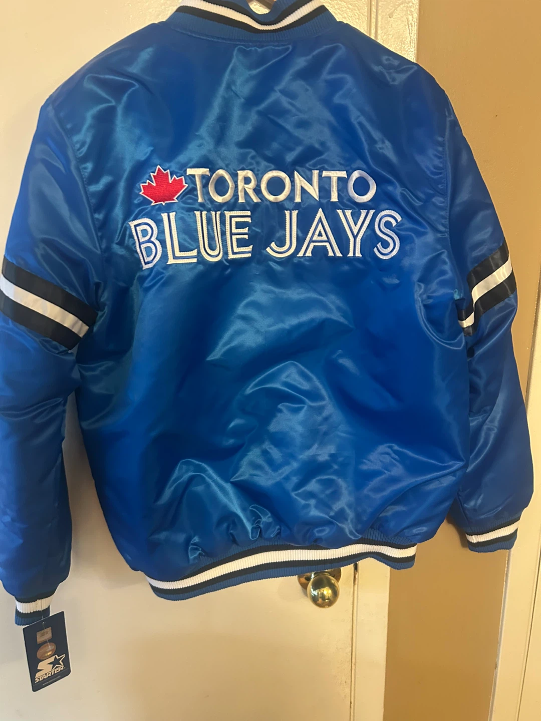 Starter Toronto Blue Jays Satin Bomber Jacket - Medium - photo 2