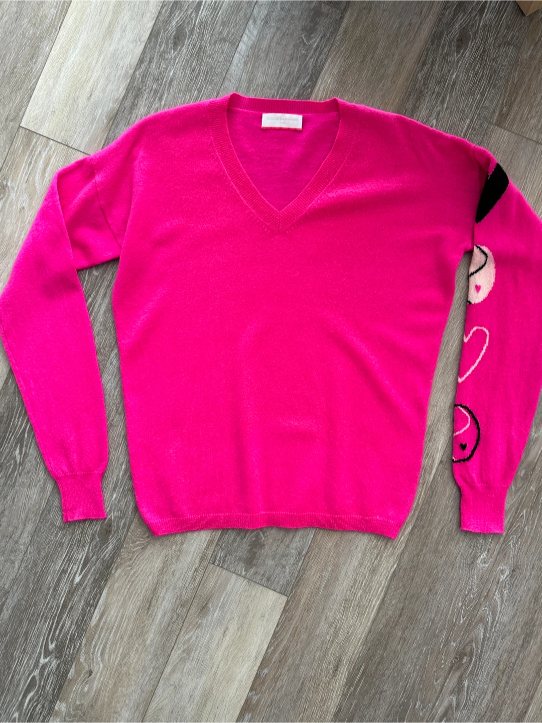 COCOA CASHMERE V-Neck Sweater - Pink