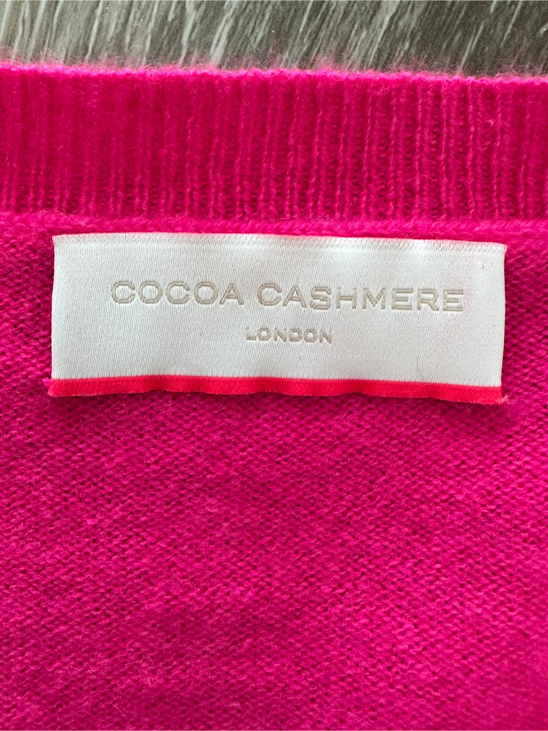 COCOA CASHMERE V-Neck Sweater - Pink - photo 2