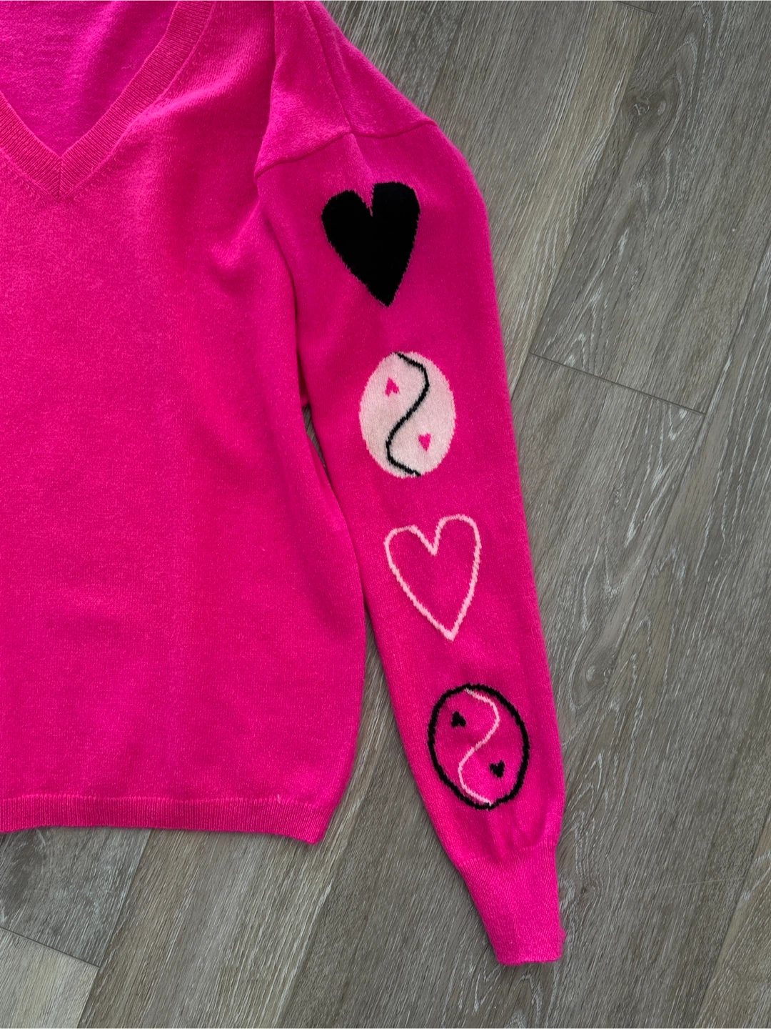 COCOA CASHMERE V-Neck Sweater - Pink - photo 3