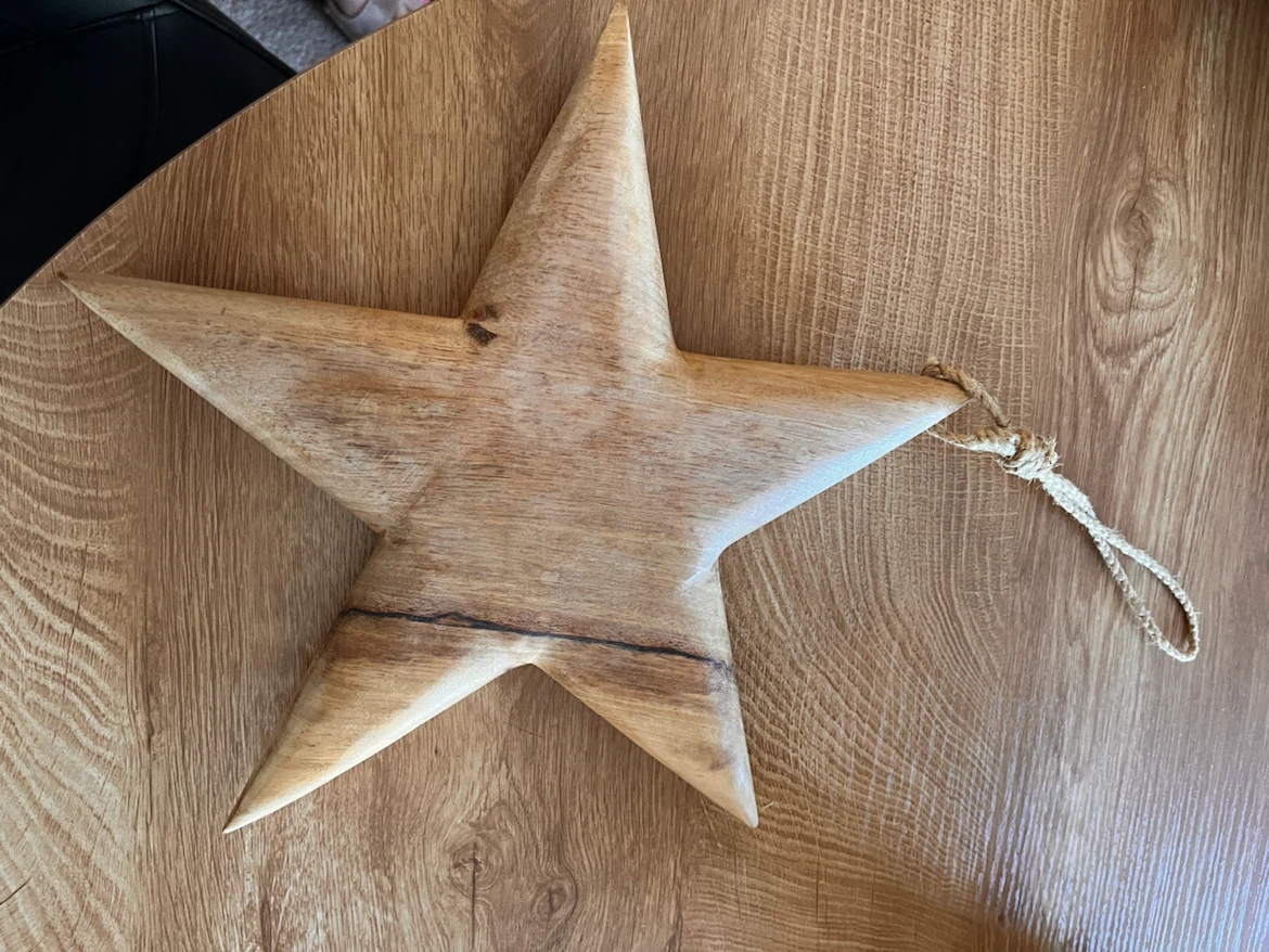 Solid, hand crafted wooden heart - photo 2