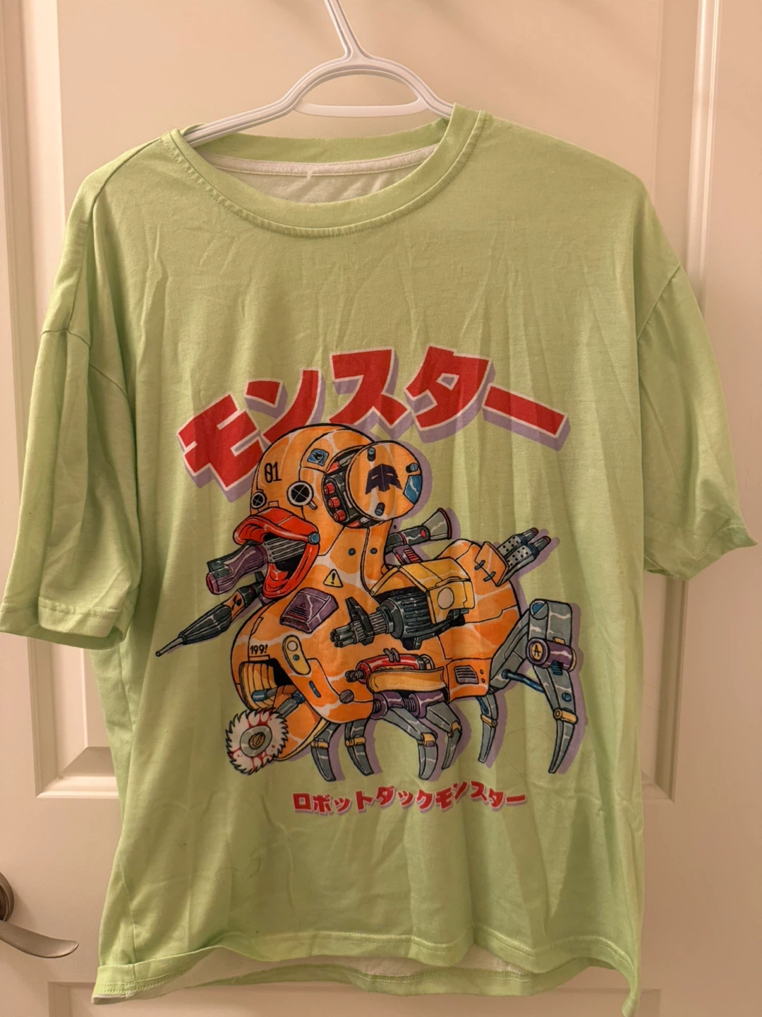 Mens L/XL robot duck shirt