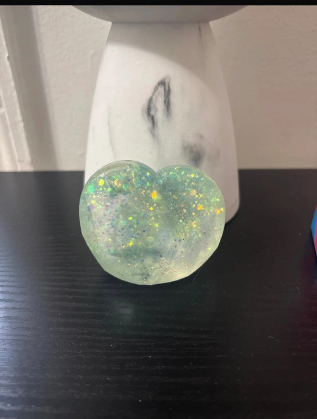 Stress Toy Heart Diamond Blue with Glitter - photo 4