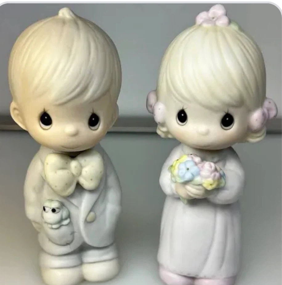 Precious Moments Bride and Groom Figurines
