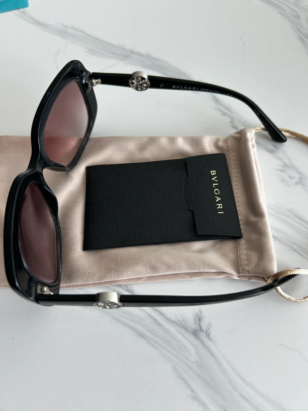 Bvlgari Black Sunglasses with Pouch and Case - photo 2