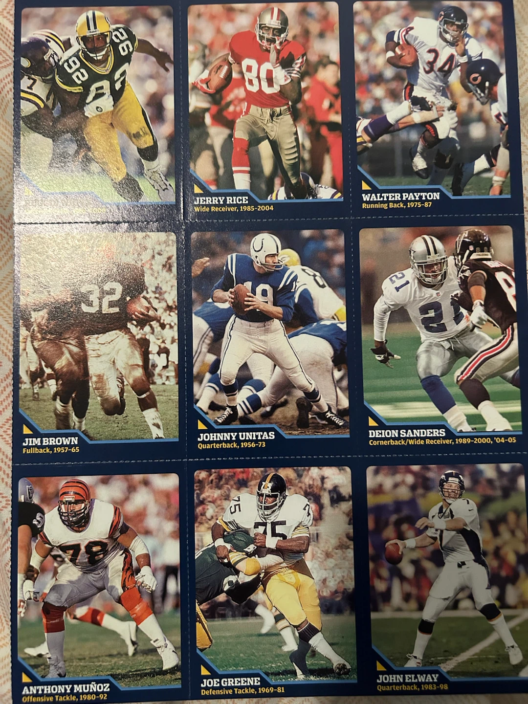 NFL Football Card Lot - Hall of Famers