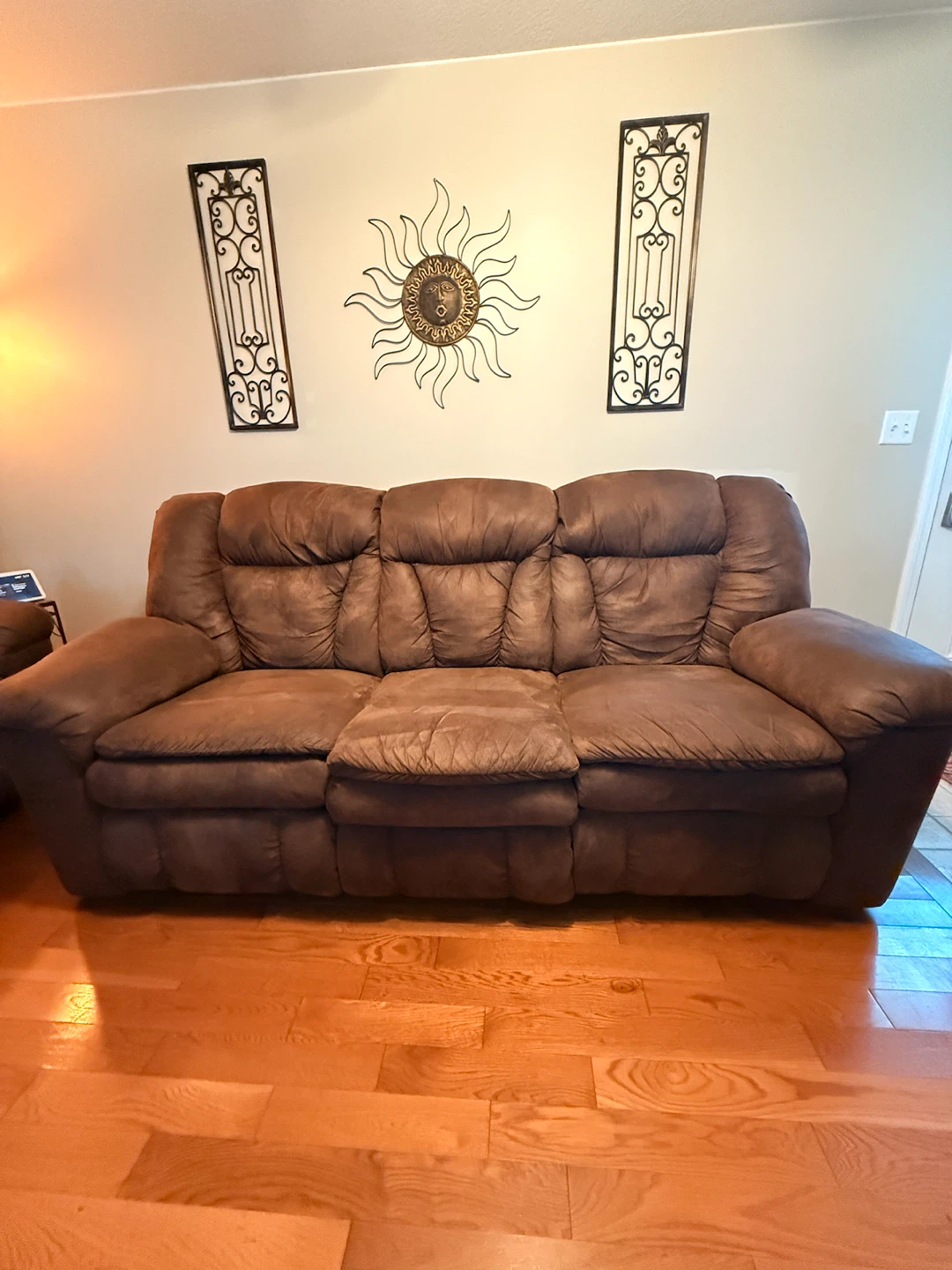Reclining Couch and Loveseat with Console - photo 5