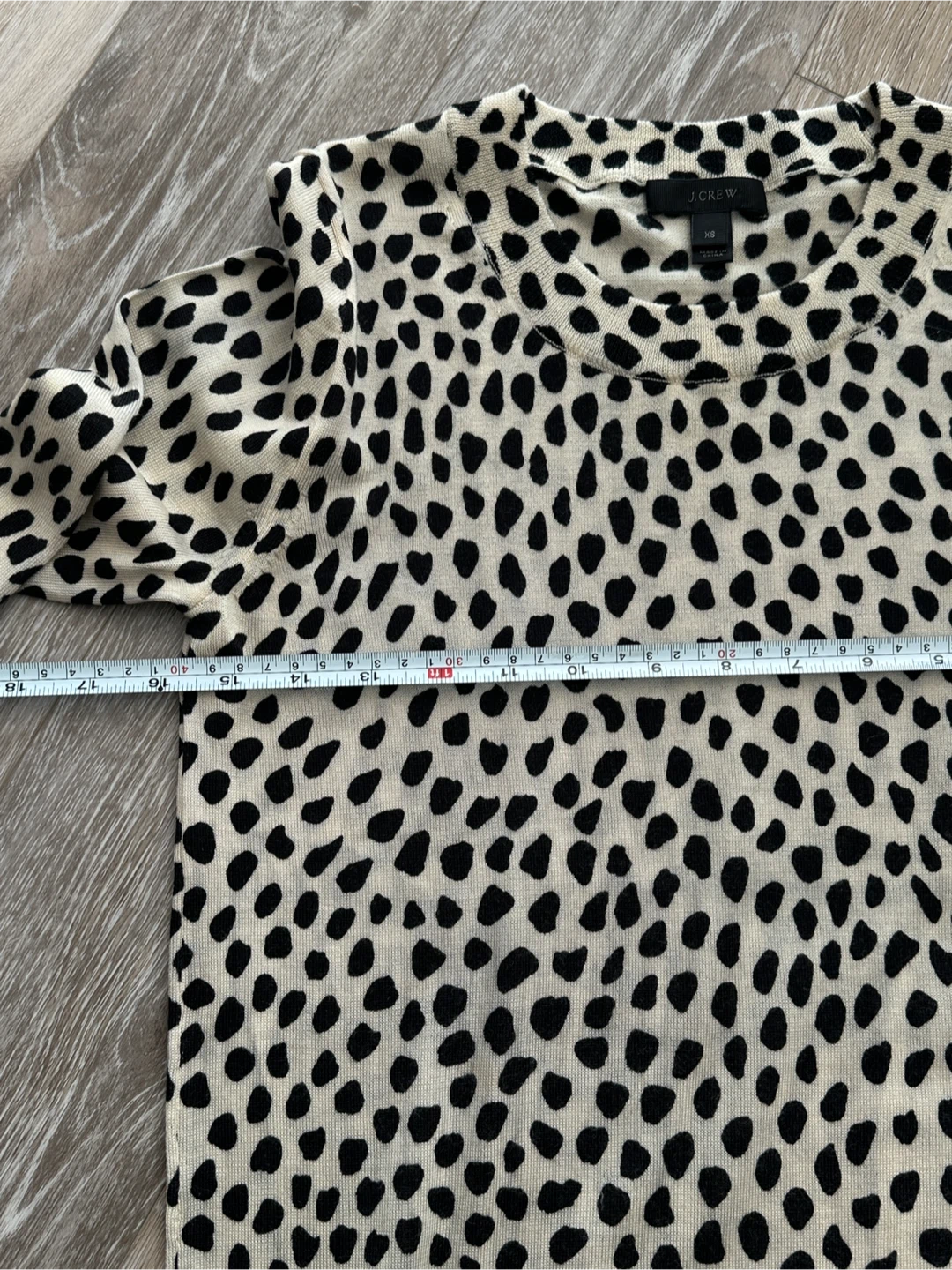 J. Crew Dalmation Print Crewneck Sweater XS - photo 5