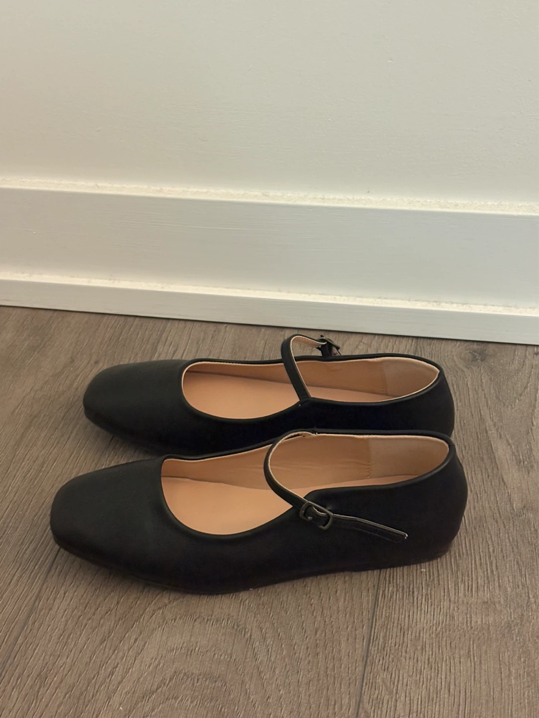Black Mary Jane Flats (Square Toe) – Size 6 - photo 4