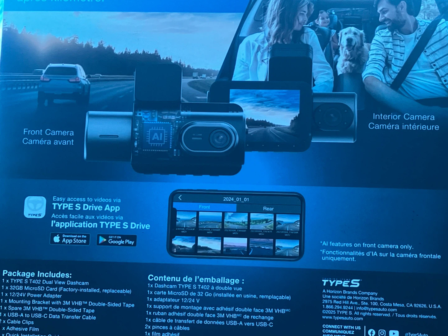 TYPES Dual View 4K Dashcam - photo 2