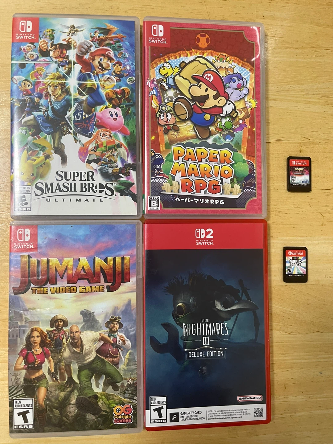 Nintendo Switch Games: Mario Paper, Mario Party, Luigi Mansion 3