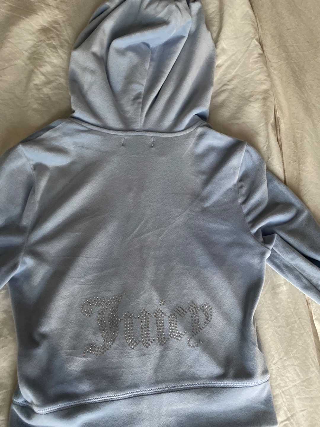 Juicy Couture Light Blue Velour Hoodie - photo 2