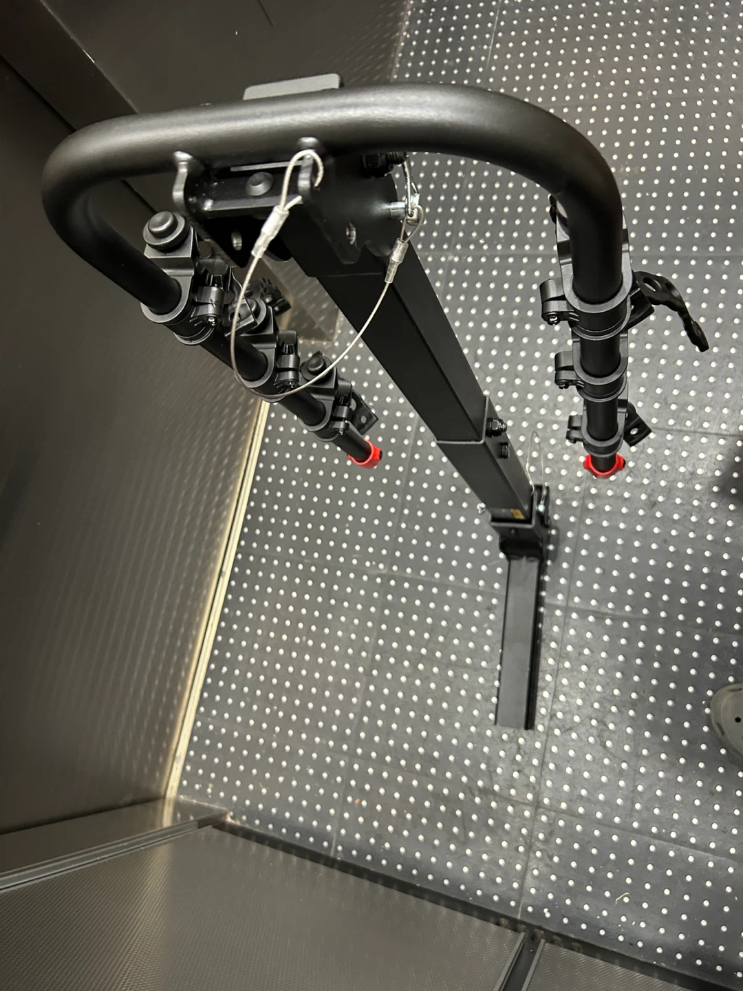 Black Hitch Mounted Bike Rack