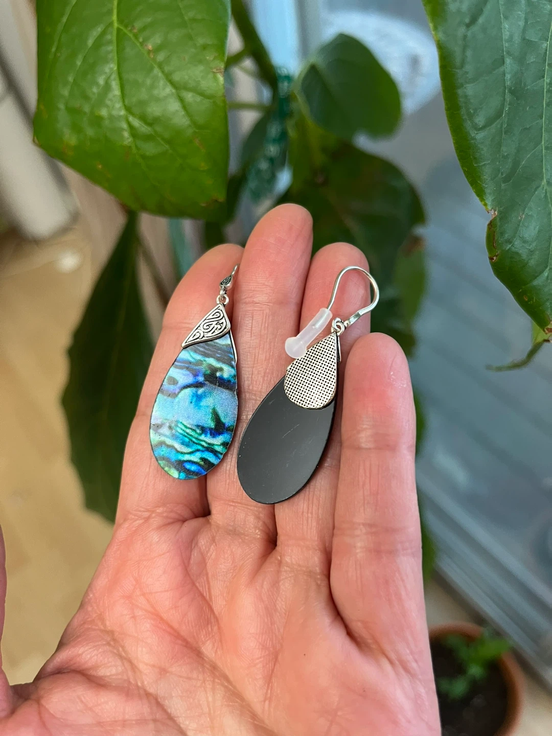 Teardrop Abalone Shell Earrings - photo 3