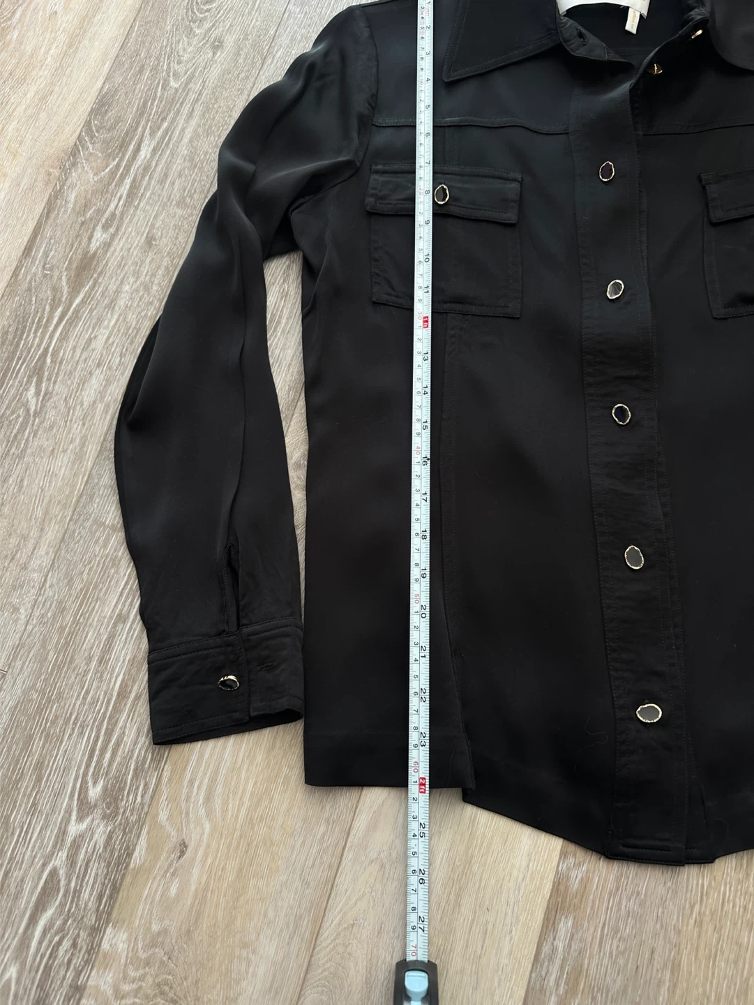 REMAIN Birger Christensen Black Button-Up Shirt size US4 - photo 2