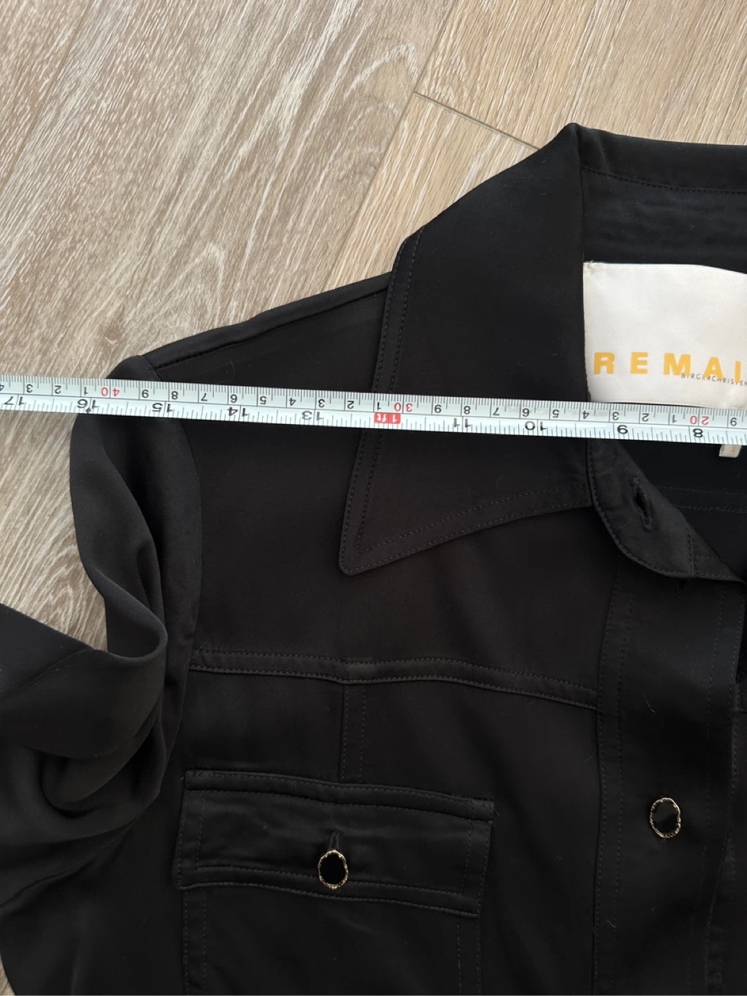 REMAIN Birger Christensen Black Button-Up Shirt size US4 - photo 4