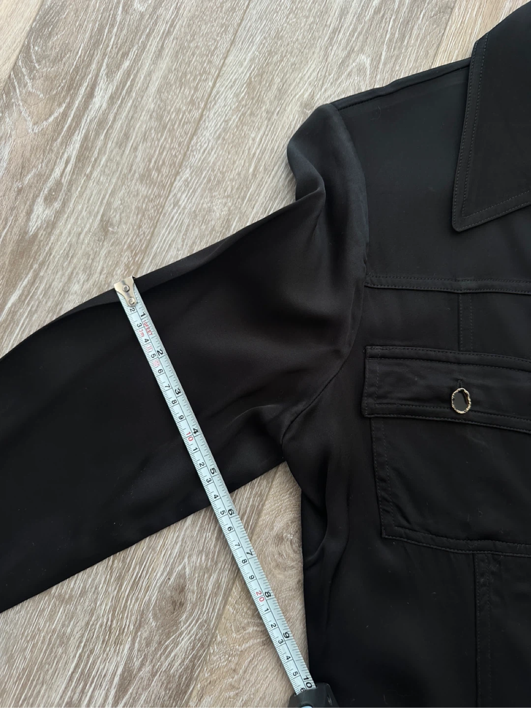 REMAIN Birger Christensen Black Button-Up Shirt size US4 - photo 5