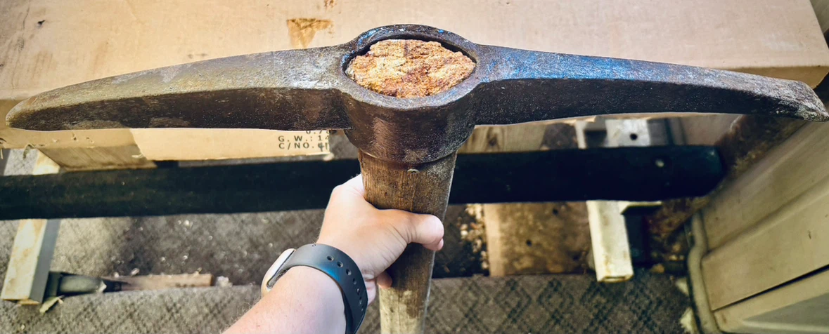 Vintage True Temper Welland Vale 7lb Railroad Pick Mattock Axe - photo 5