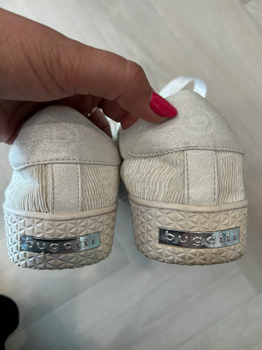 Bugatti White Textured Sneakers - photo 3