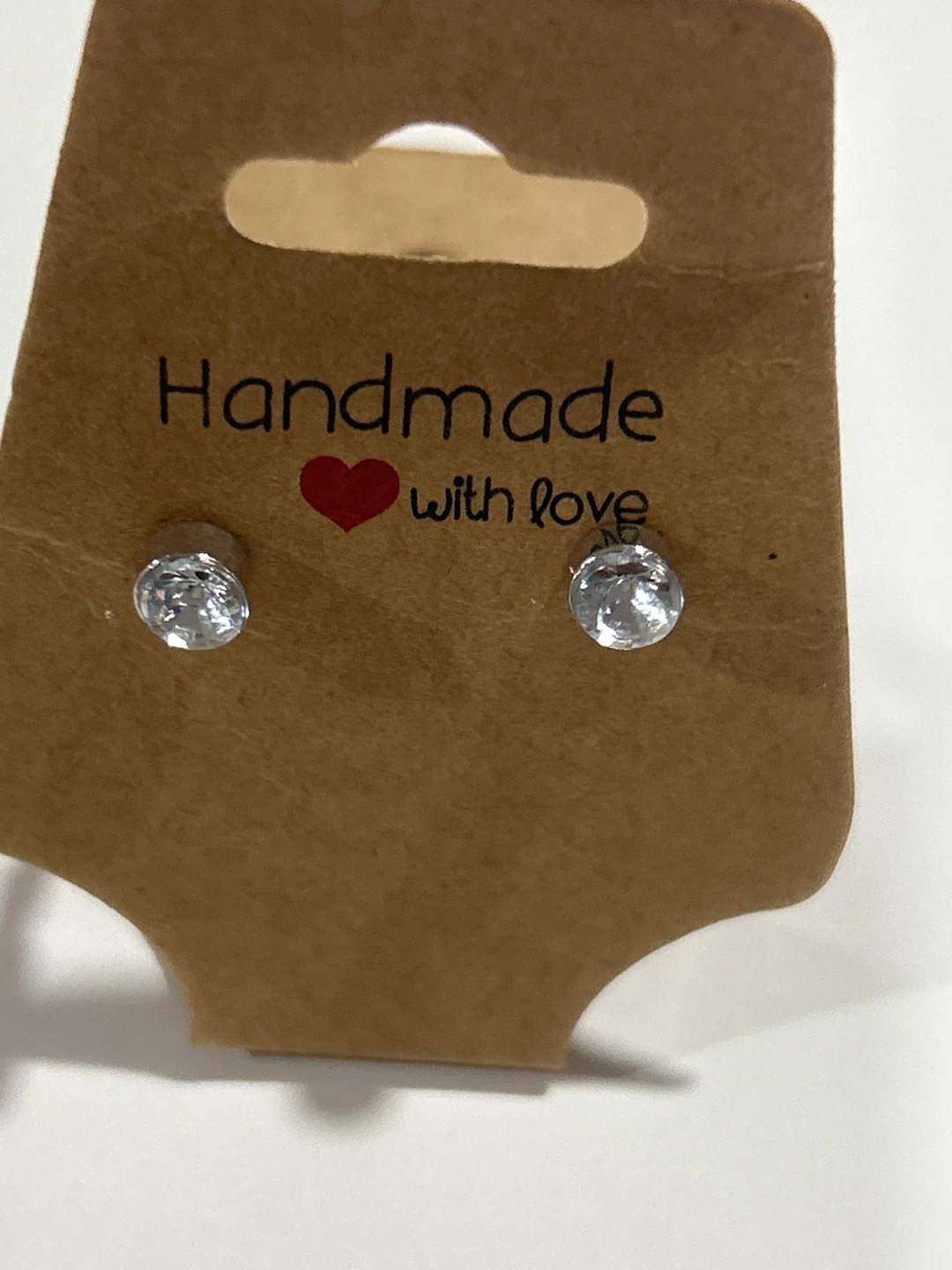 Handmade Crystal Stud Earrings