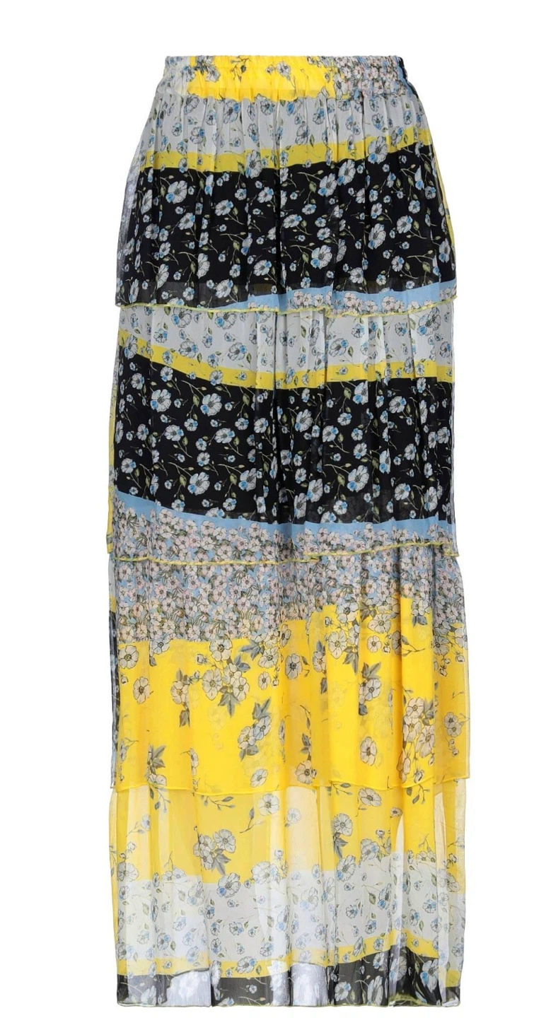 Tiered Floral Maxi Skirt Made in Italy - photo 3