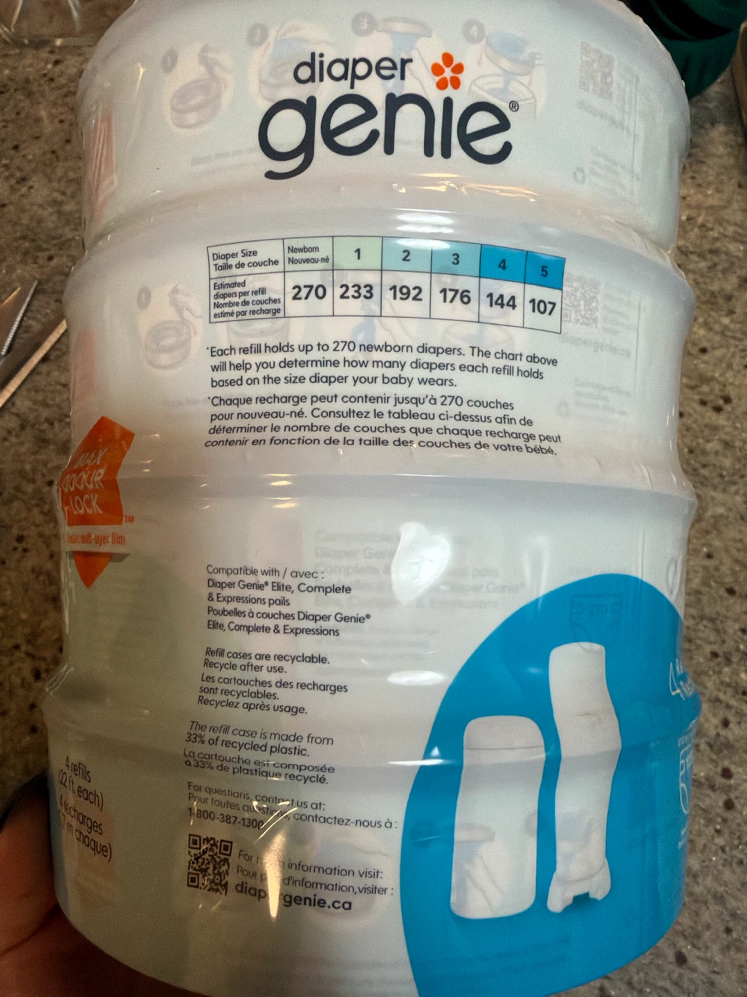 Diaper Genie Unscented Refills - 4 Pack - photo 2