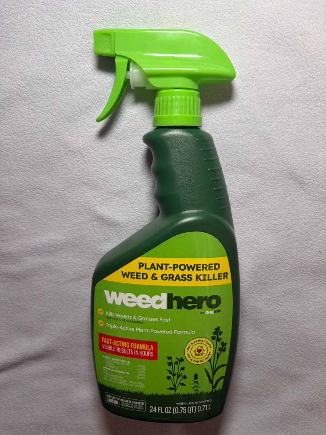 BugMD Weed Hero Plant-Powered Weed & Grass Killer Spray 24 fl oz
