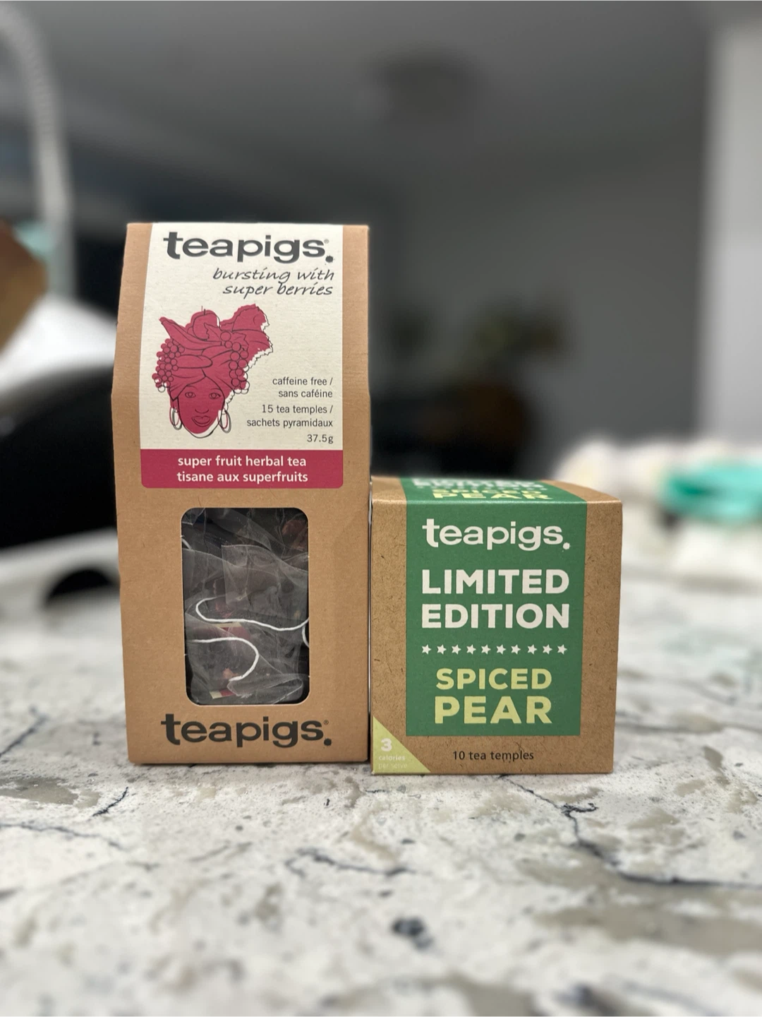 Teapigs Super Fruit Herbal Tea & Spiced Pear