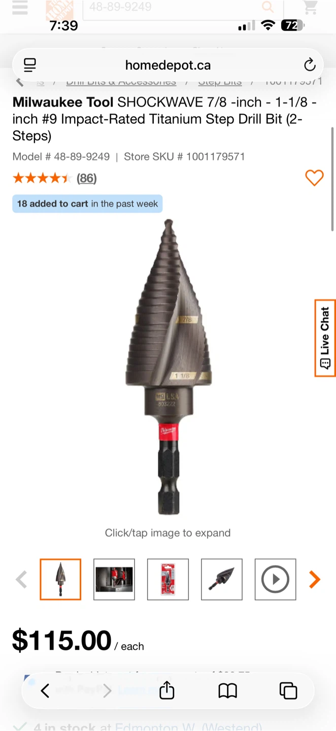Milwaukee SHOCKWAVE Impact Rated Step Drill Bit #9 - photo 2