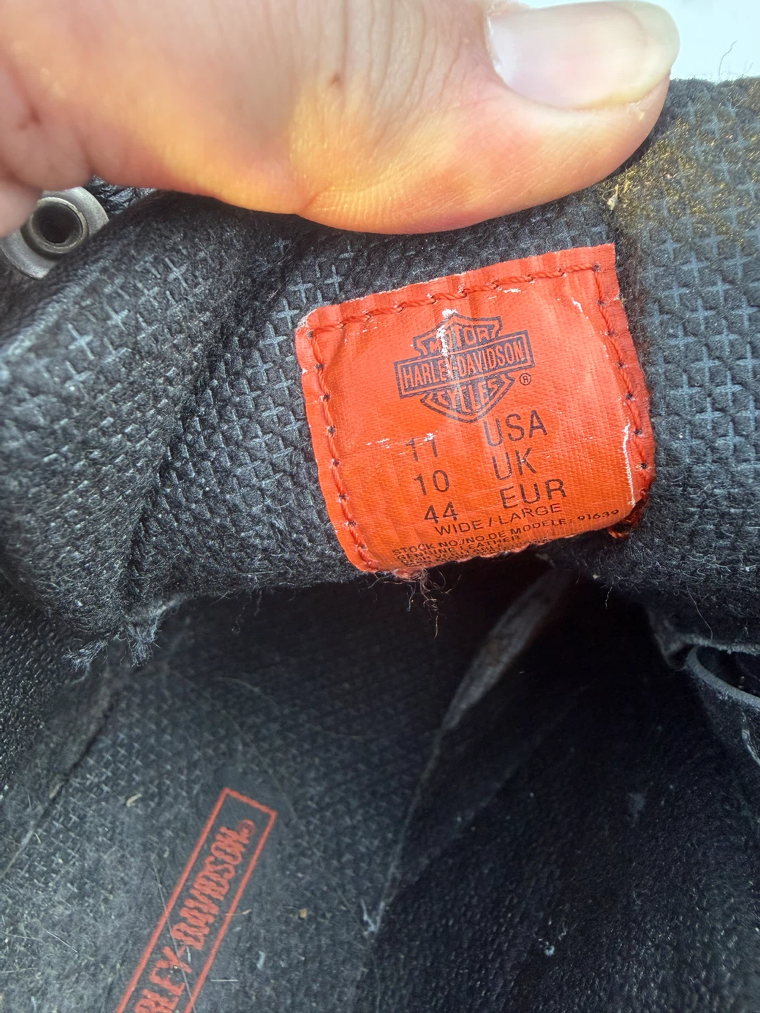 Harley-Davidson Black Leather Motorcycle Boots - photo 2