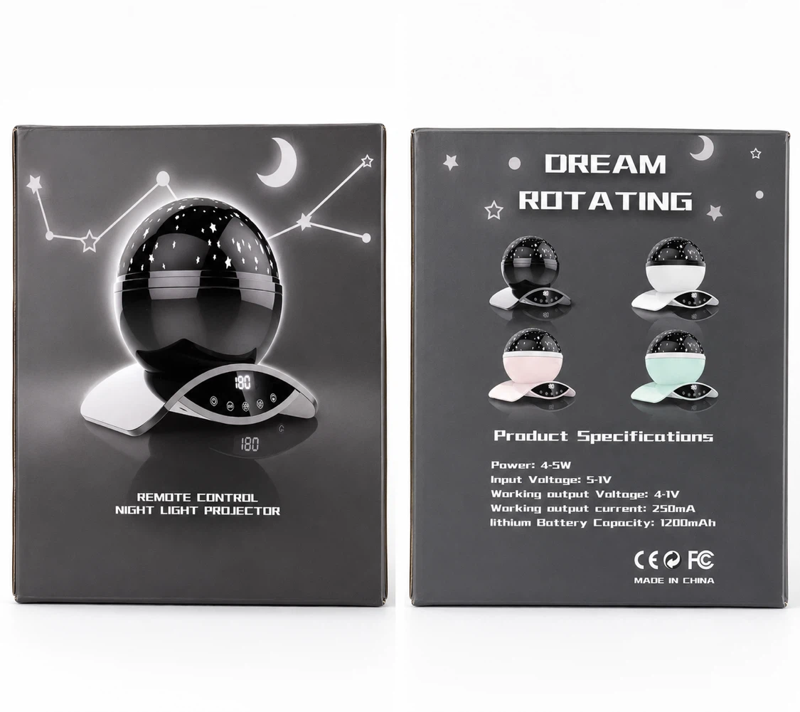 Dream Rotating Night Light Projector with Remote Control