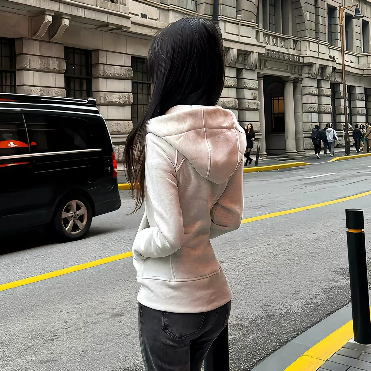 white hoodie jacket - photo 3