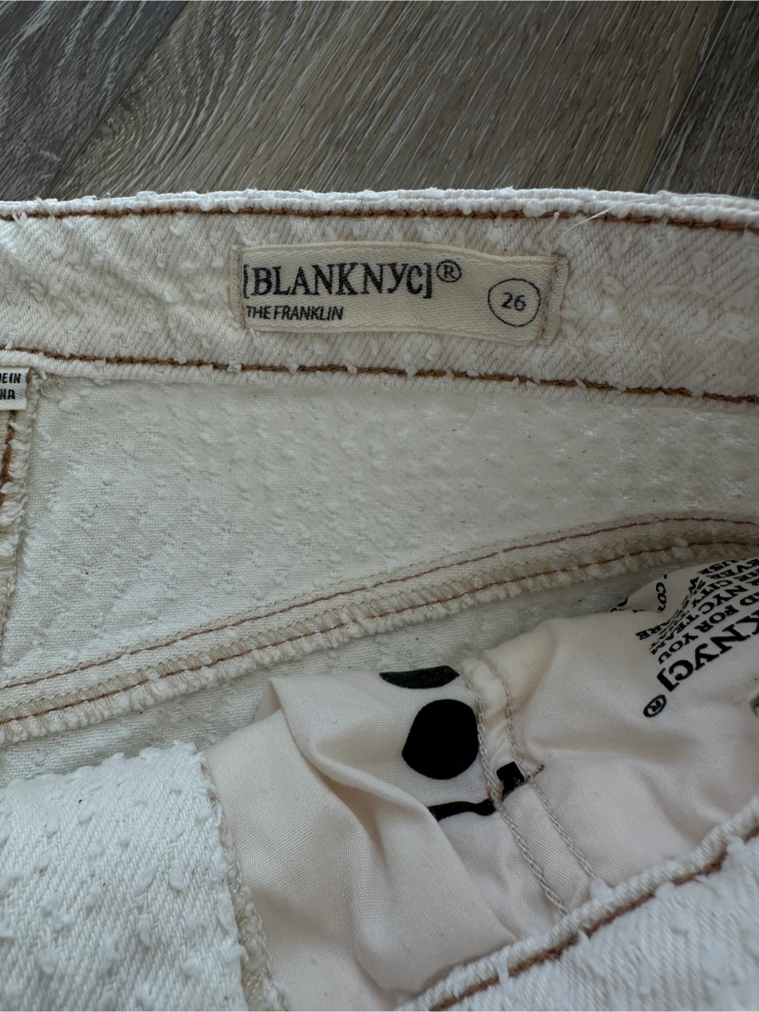 BLANKNYC The Franklin Cream Cargo Pants Size 26 - photo 3