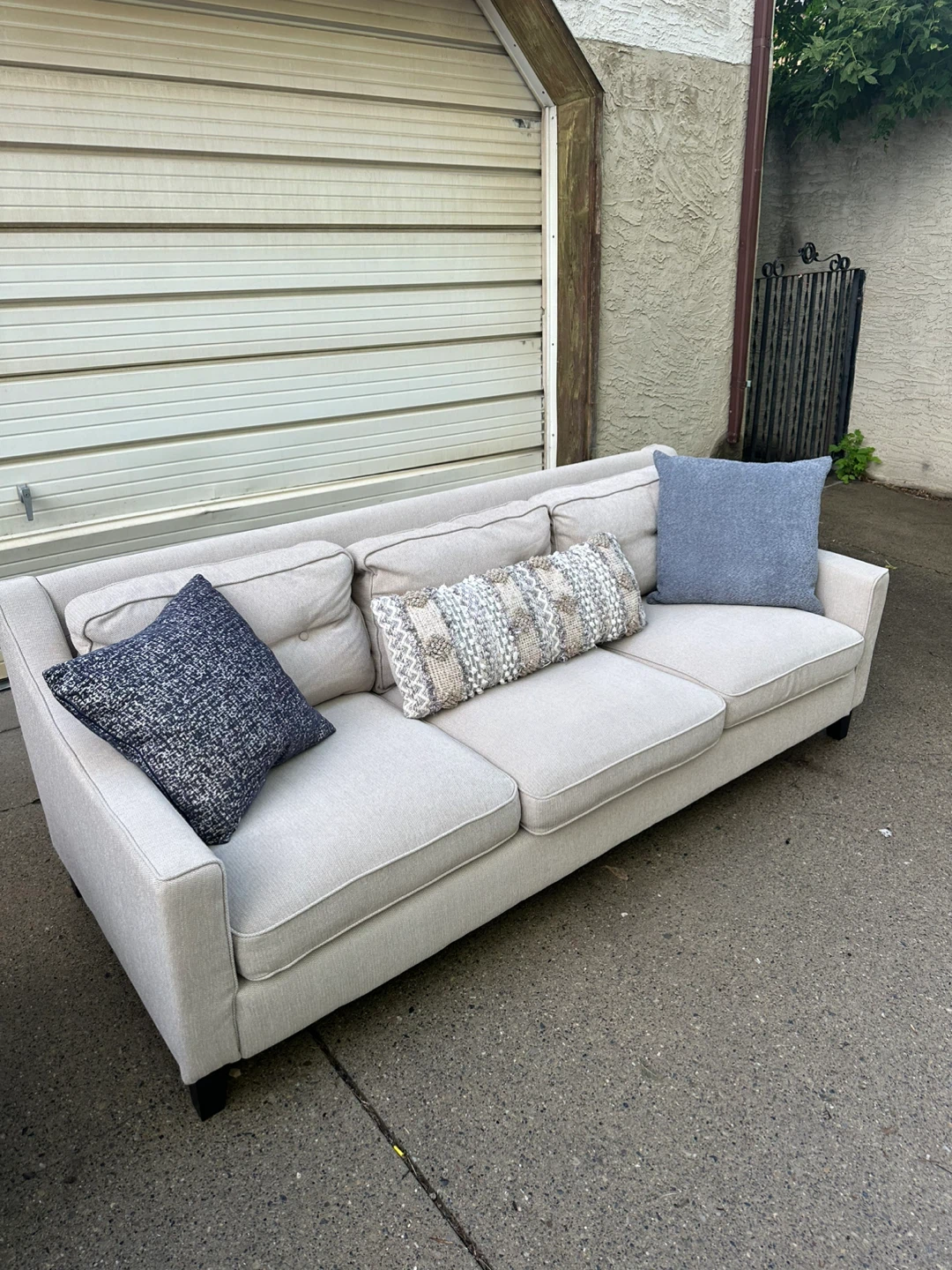 IKEA FRÖSLÖV Light Beige / Cream 3-Seat Sofa - photo 2