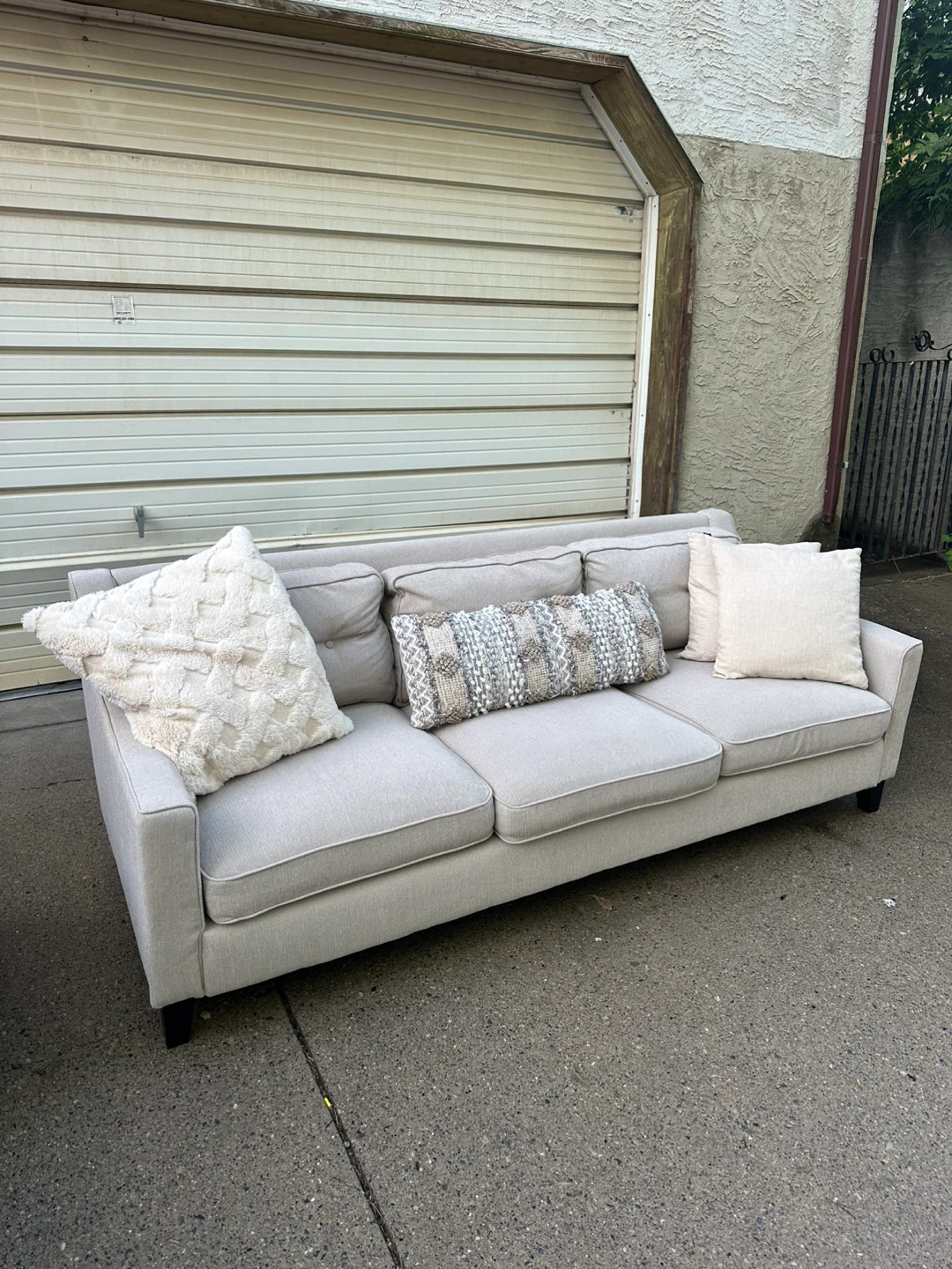 IKEA FRÖSLÖV Light Beige / Cream 3-Seat Sofa - photo 3