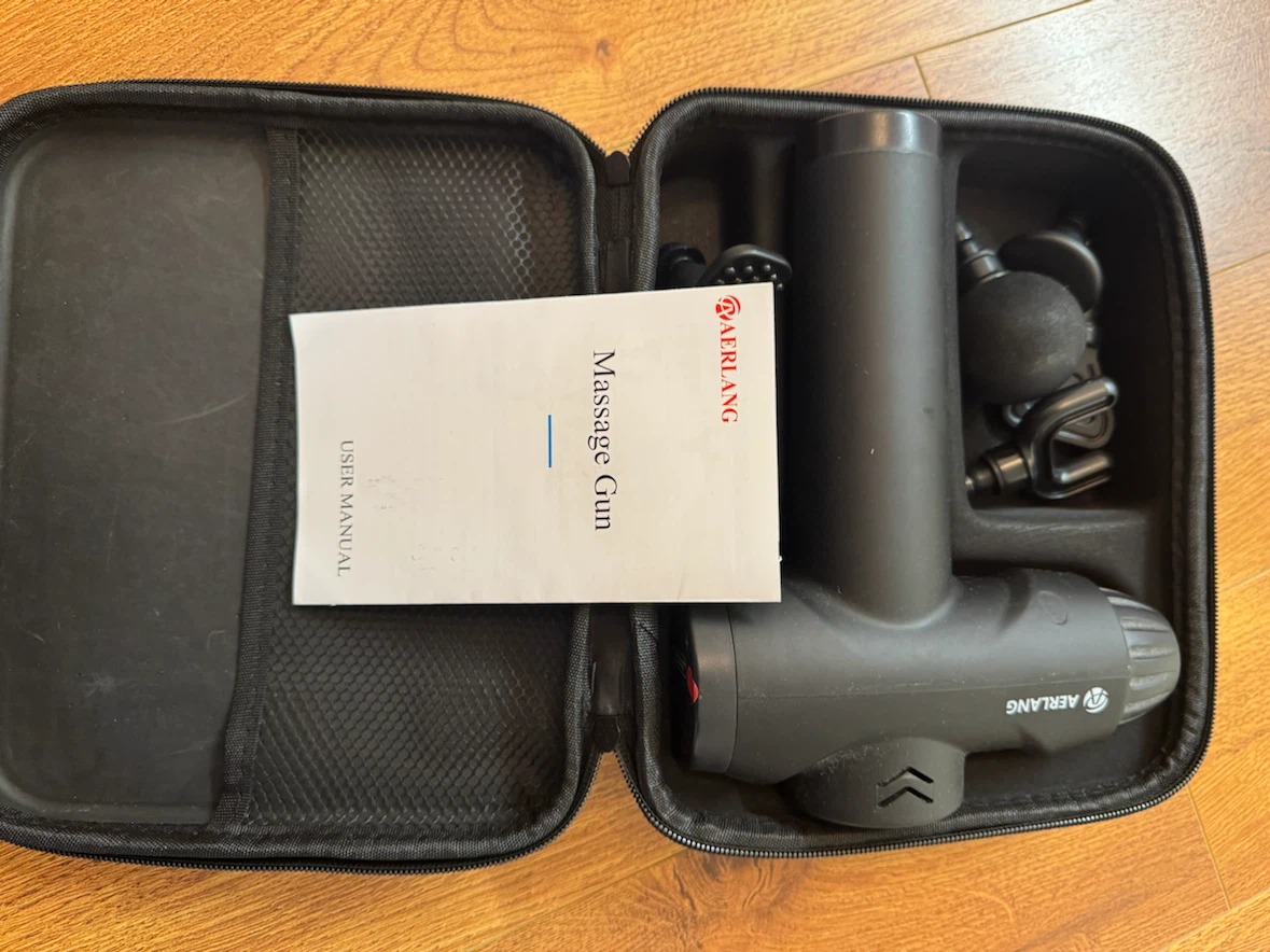 (Mint)AERLANG Massage Gun with Attachments and Case